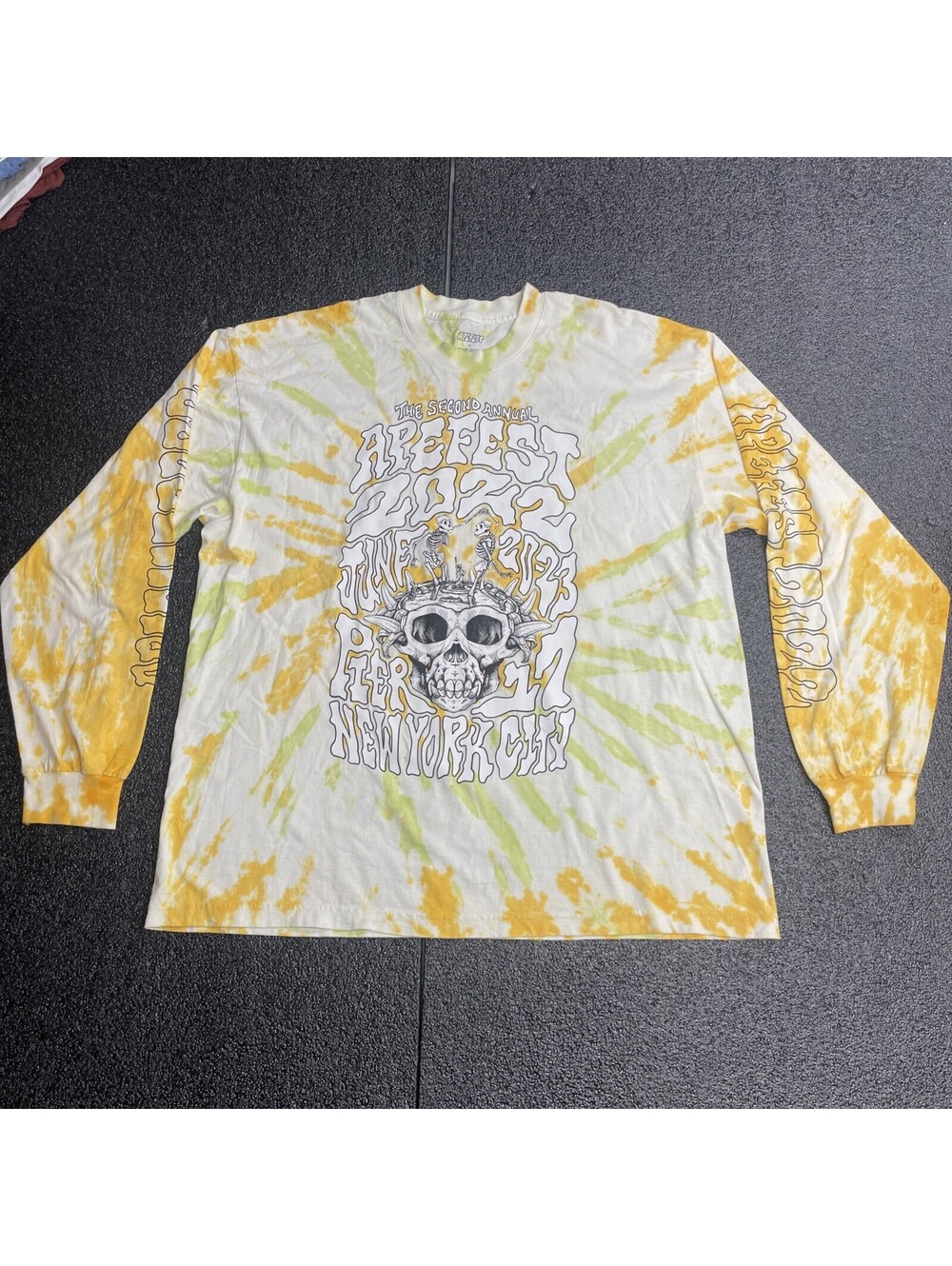 BAYC Apefest Tie Die Long Sleeve Tee size 2XL - bored ape yacht club